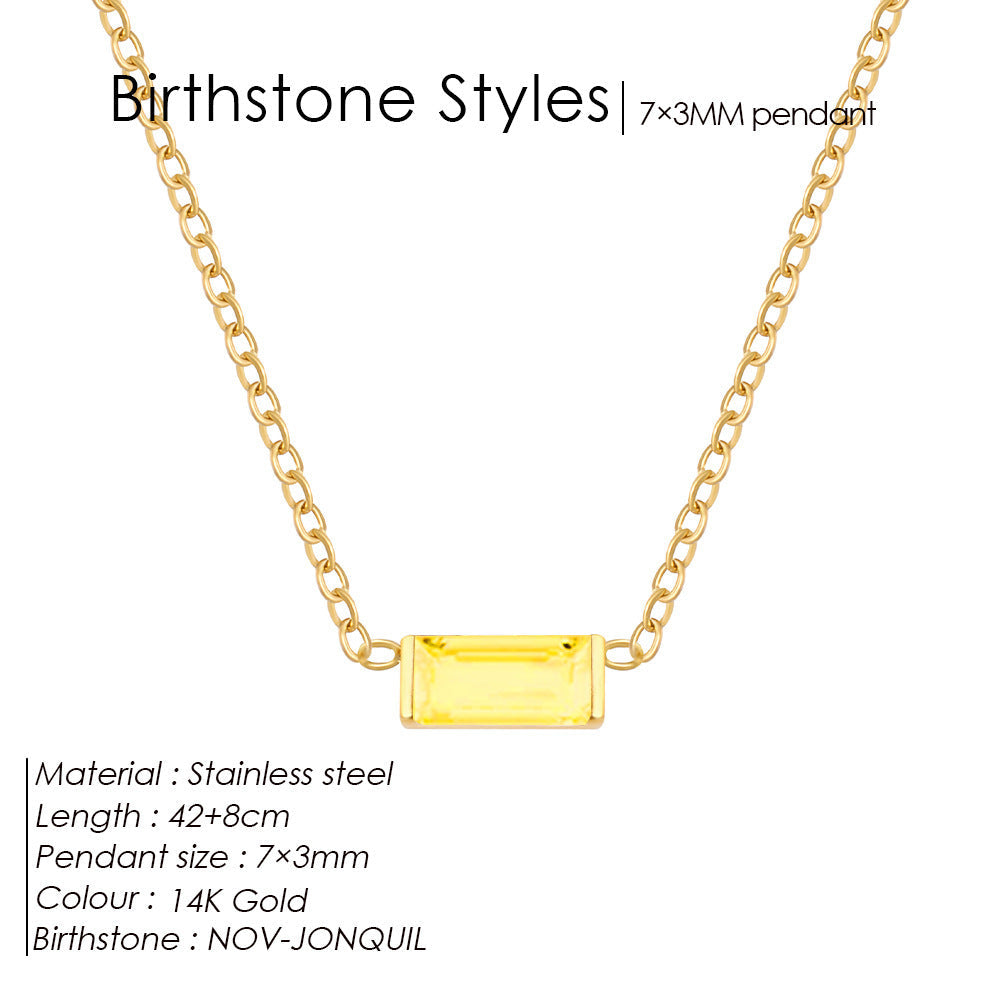 18K Gold-plated Layered Choker With A December Birthstone Pendant Vera Lux