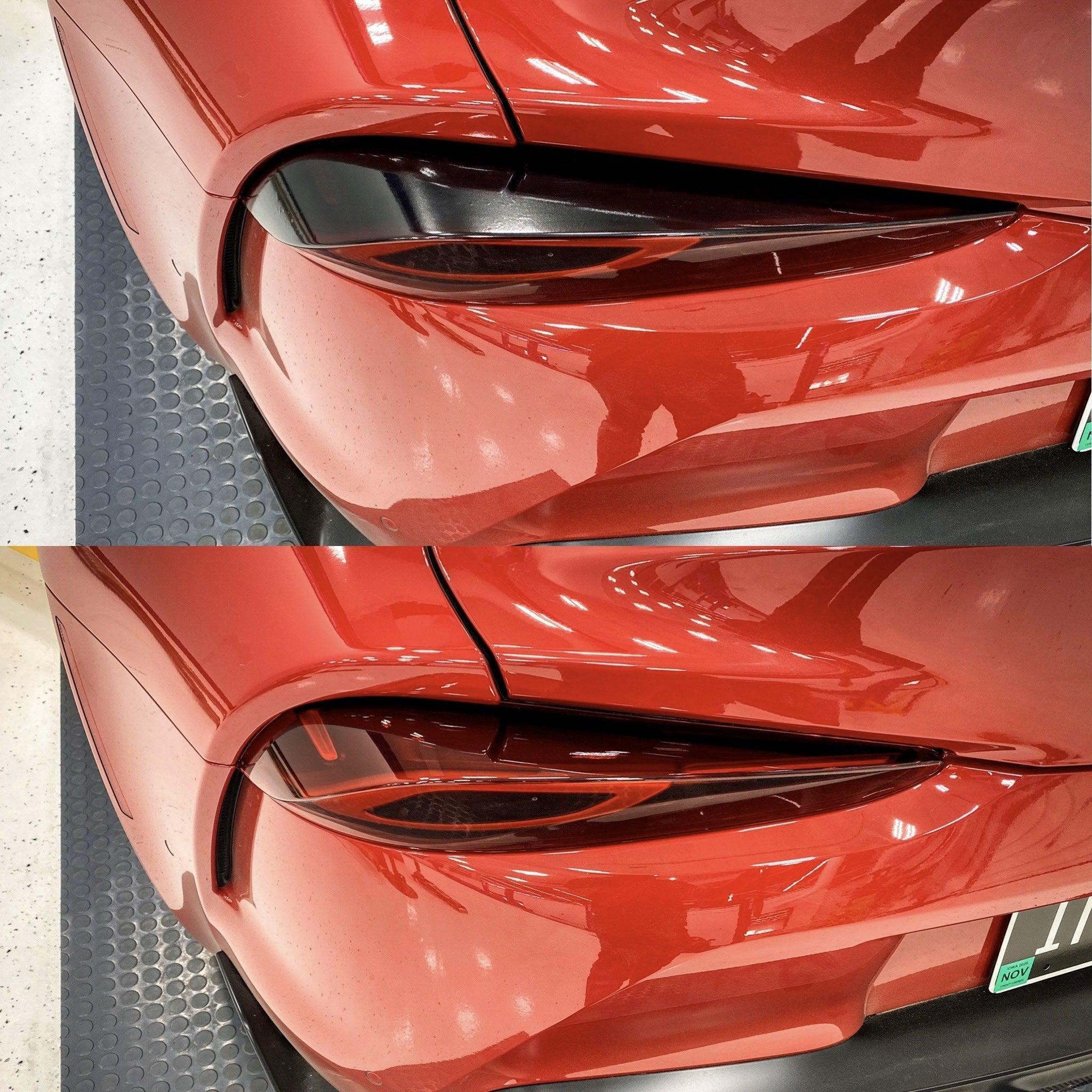 Dark Smoke Tail Light Overlays (Top) - 2020+ Supra StickerFab