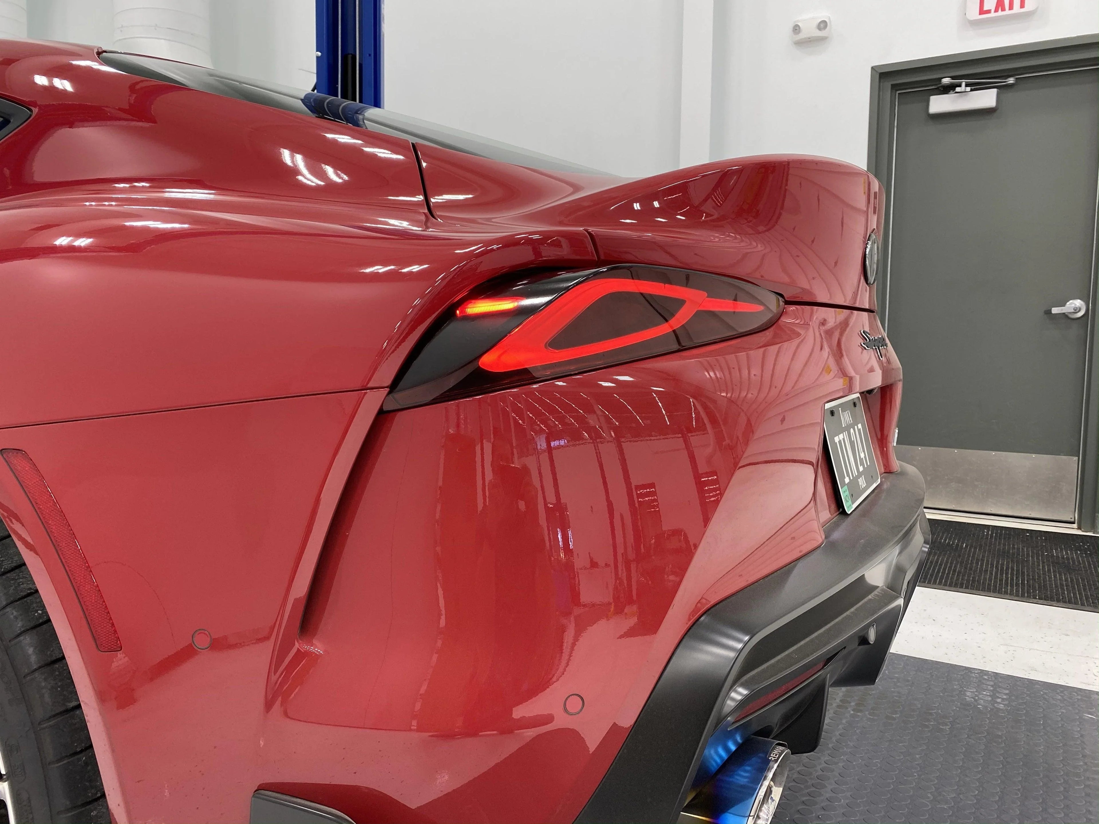 Dark Smoke Tail Light Overlays (Top) - 2020+ Supra StickerFab