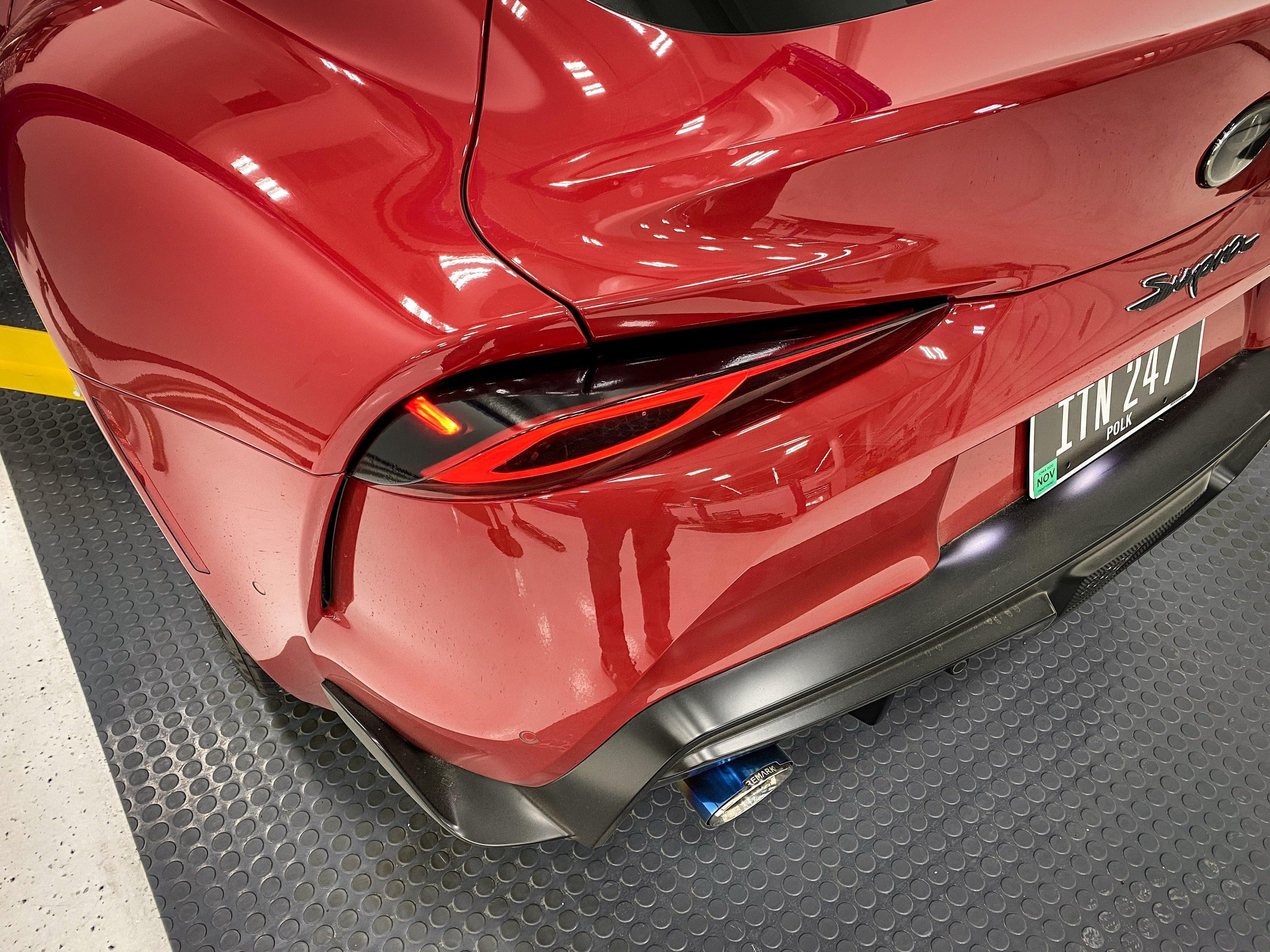 Dark Smoke Tail Light Overlays (Top) - 2020+ Supra StickerFab