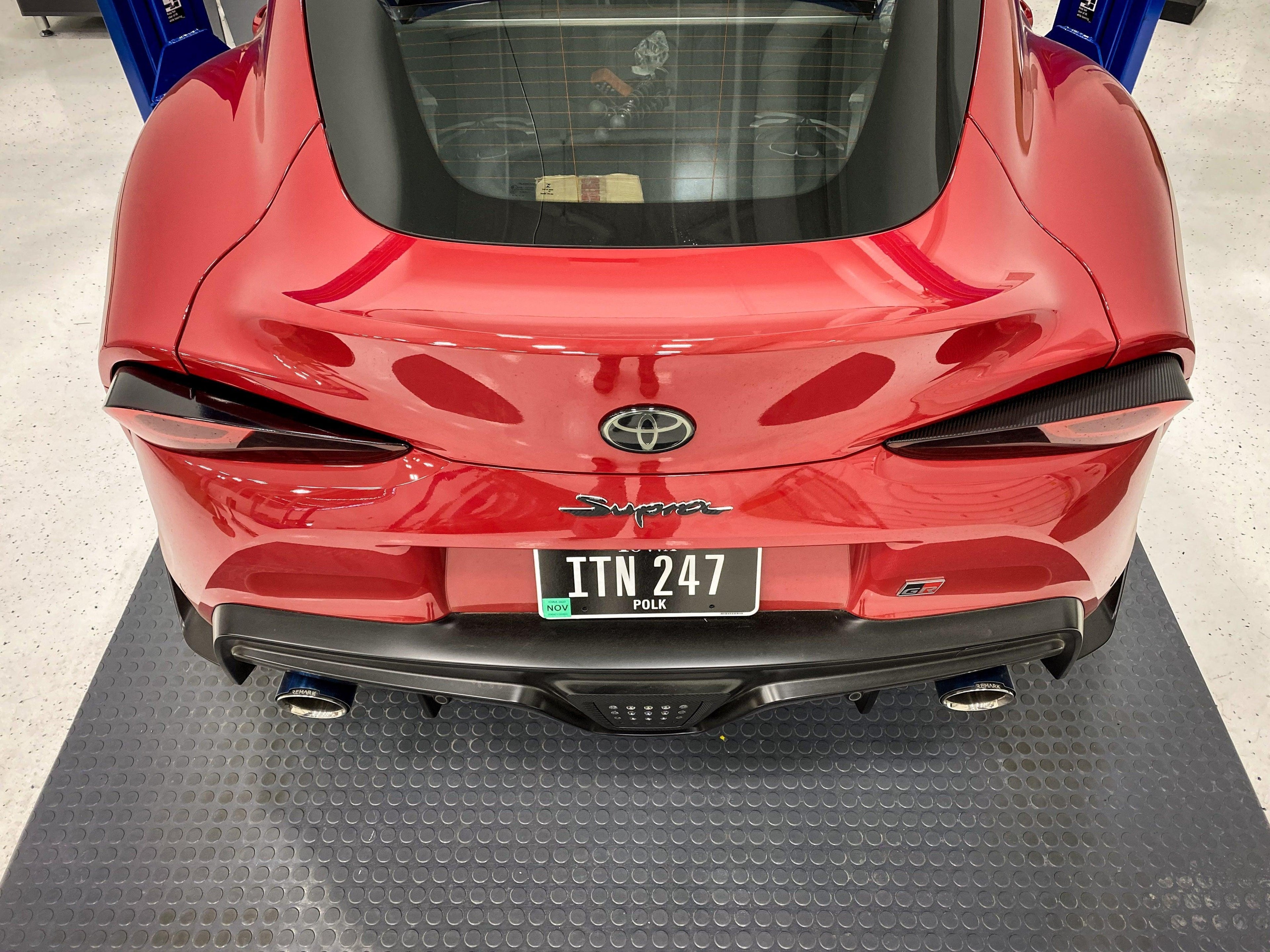 Dark Smoke Tail Light Overlays (Top) - 2020+ Supra StickerFab