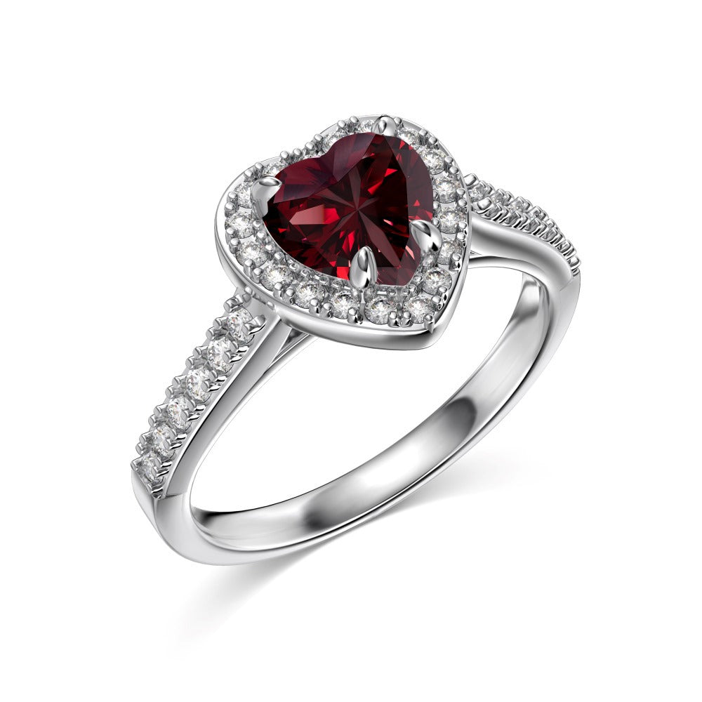 12 Zodiac Colorful Zircon Silver Ring For Women Vera Lux