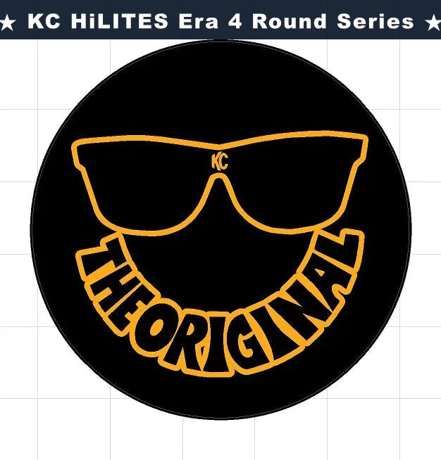 KC HiLITES Era 4 ROUND Series Light Cover Overlays - Universal StickerFab