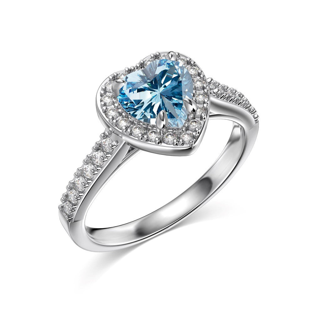 12 Zodiac Colorful Zircon Silver Ring For Women Vera Lux