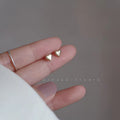 Niche Stylish Gold Plated Heart Studs Ins Hot Sale Everyday Wear Women Ear Jewelry Vera Lux