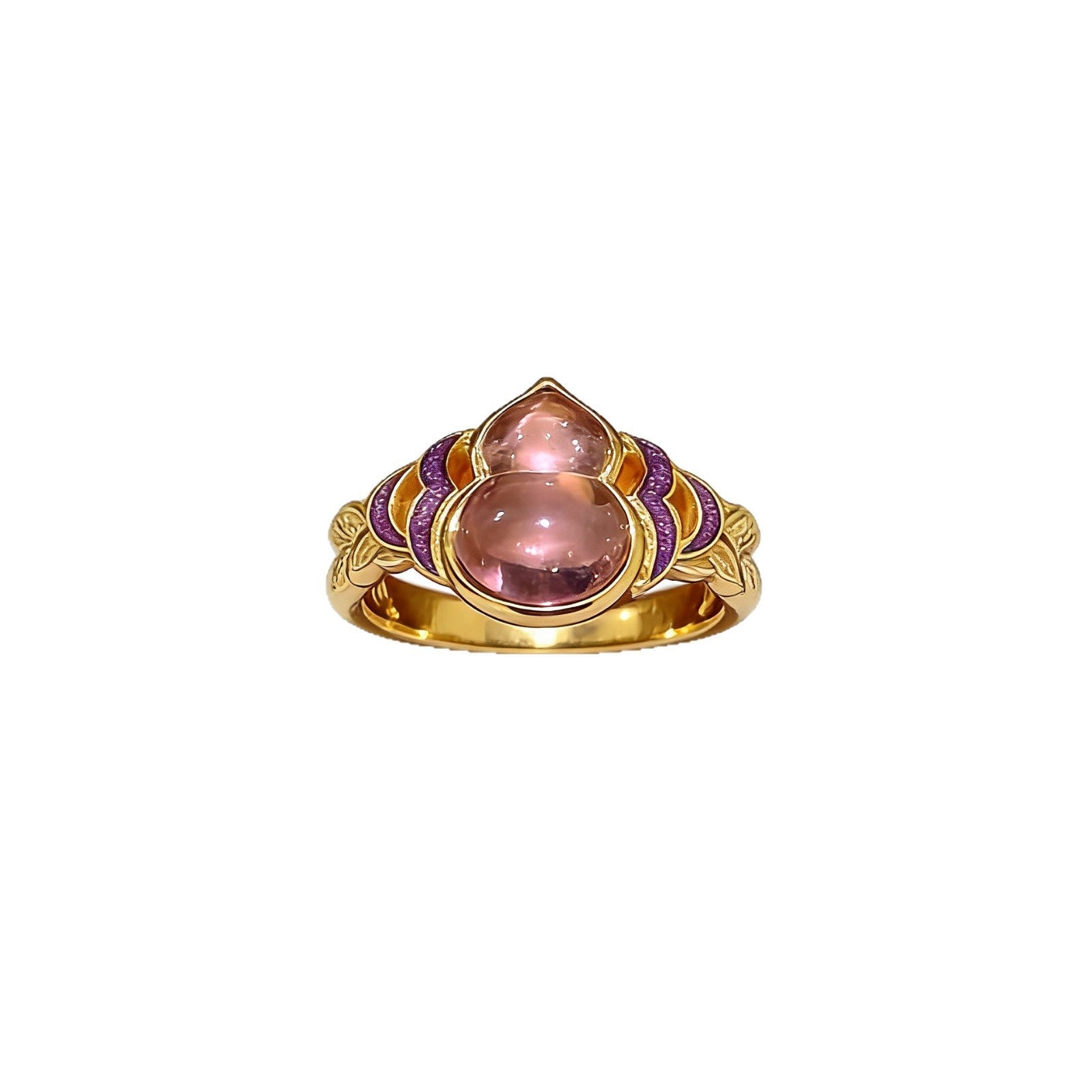 Chinese-style Exquisite Enamel Ice-clear Ring Vera Lux