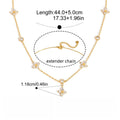 18K gold zircon four-leaf clover necklace Vera Lux