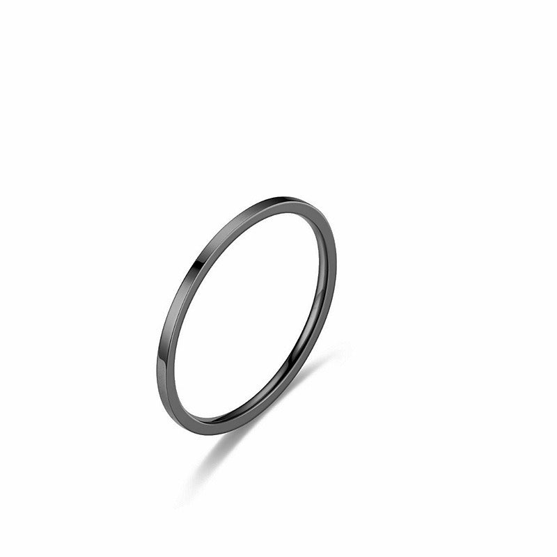1mm Plain Band Ultra-thin Ring Couple Rings Vera Lux