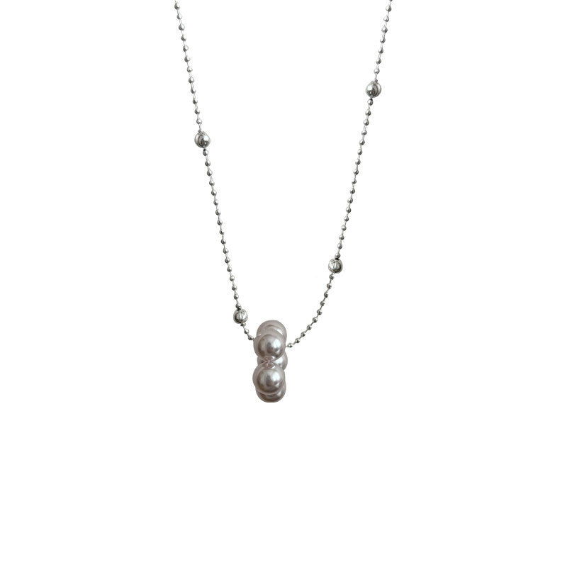 Versatile Layered Pearl Necklace With A Refined Manta Style Vera Lux