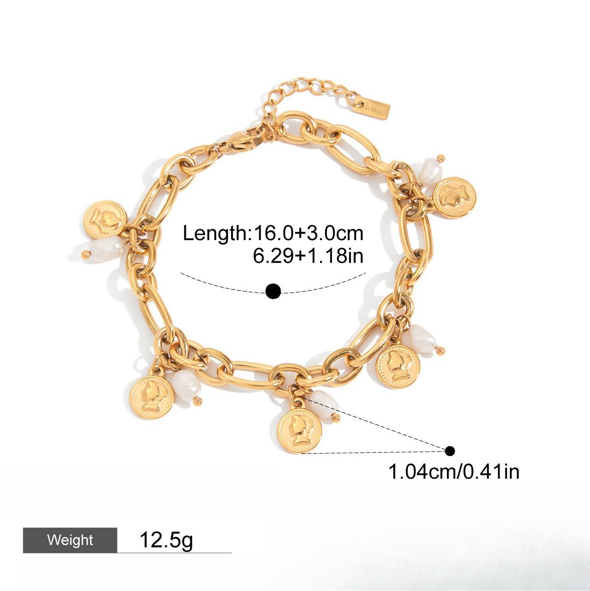 18k gold light luxury high-end bracelet Vera Lux