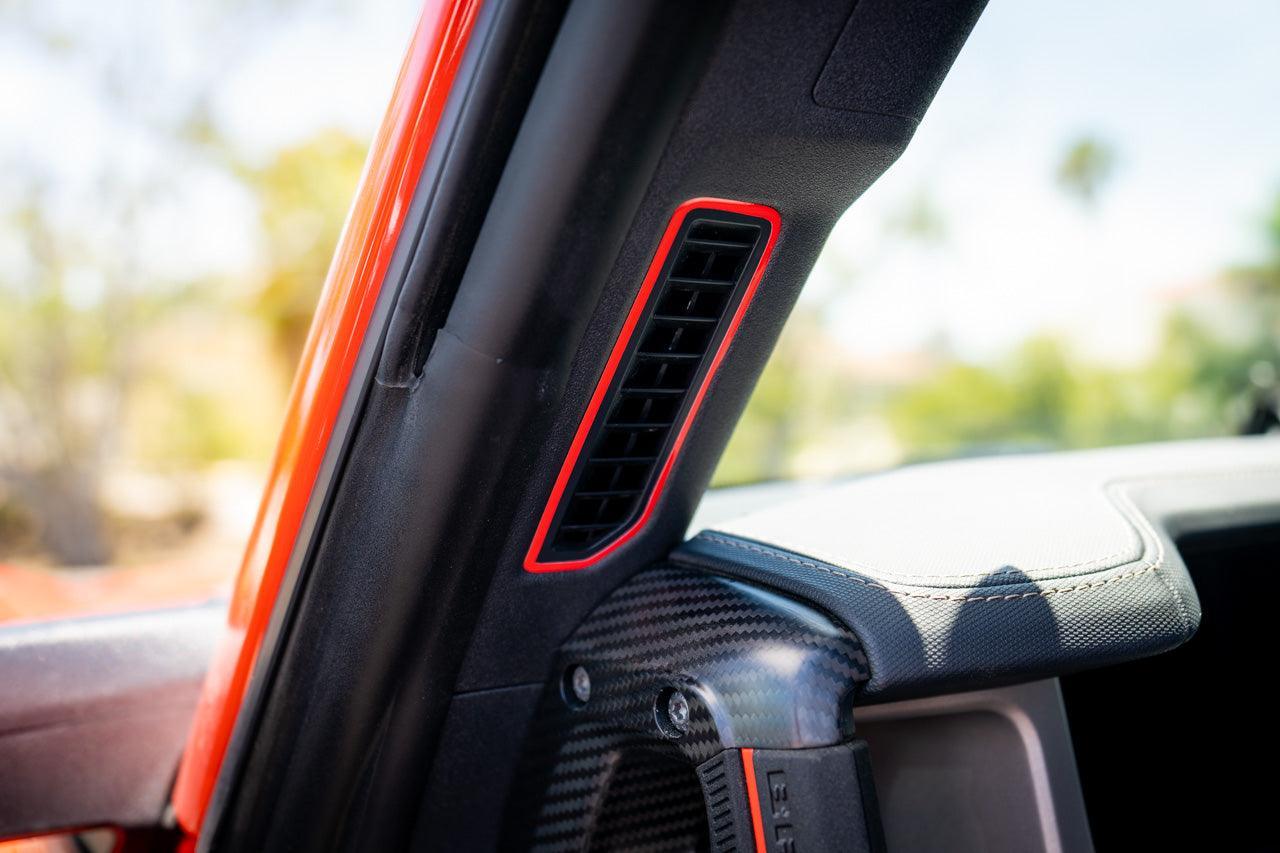 Defroster Vent Outline (Printed Series Vinyl) - 2021+ Bronco StickerFab