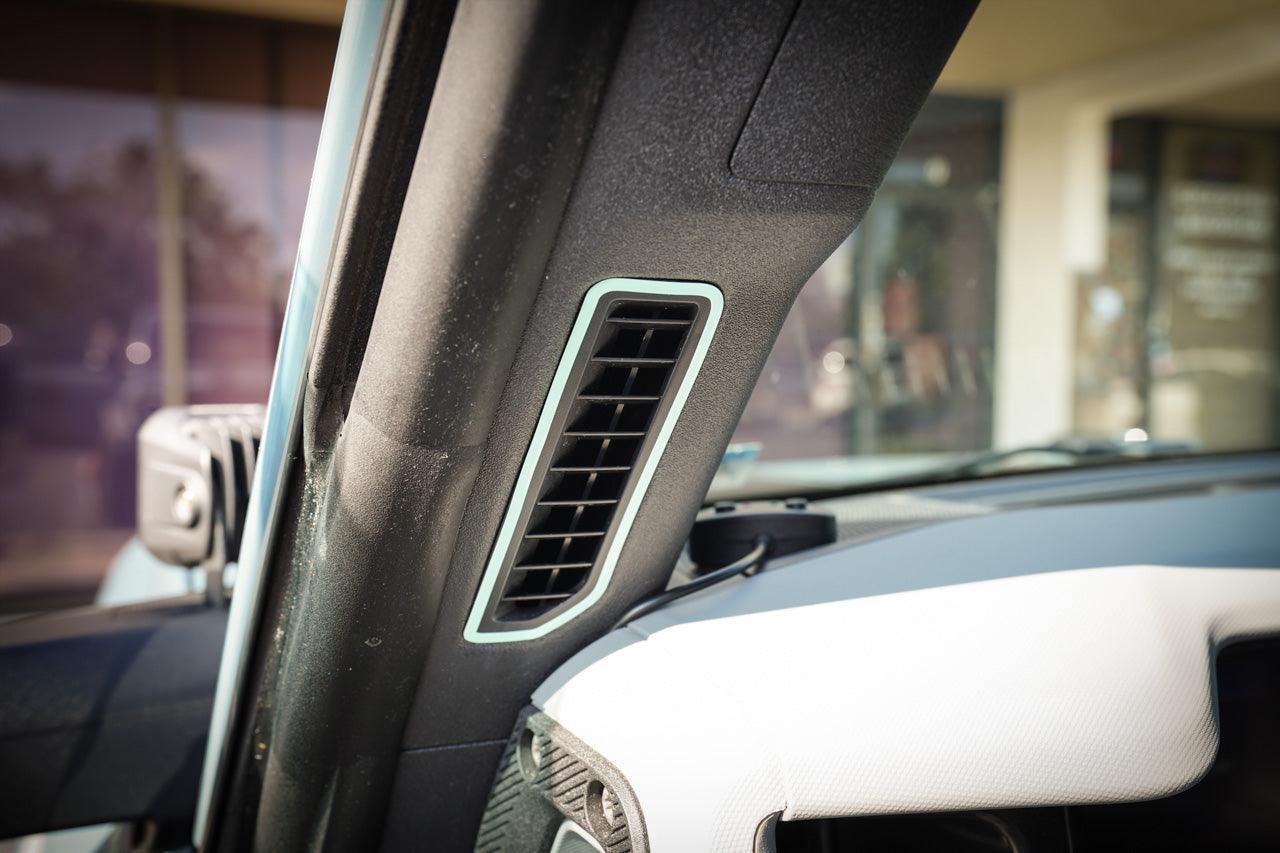 Defroster Vent Outline (Printed Series Vinyl) - 2021+ Bronco StickerFab