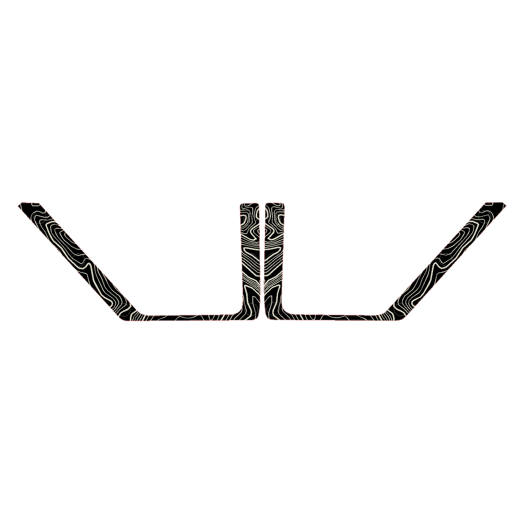 Topo Front Door Net Trim Overlay Kit (Printed Series) - 2021+ Bronco StickerFab
