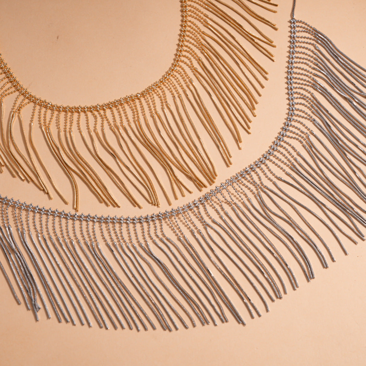 Fashionable Metal Tassel Necklace Vera Lux