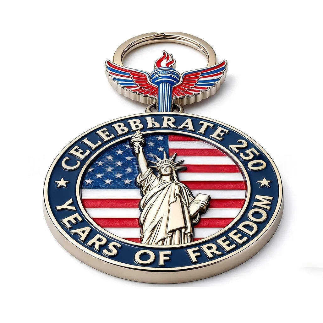 250th Anniversary Medal 2D Acrylic Keychain Pendant Vera Lux