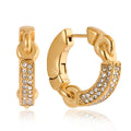18K gold lightweight luxury hoop earrings Vera Lux