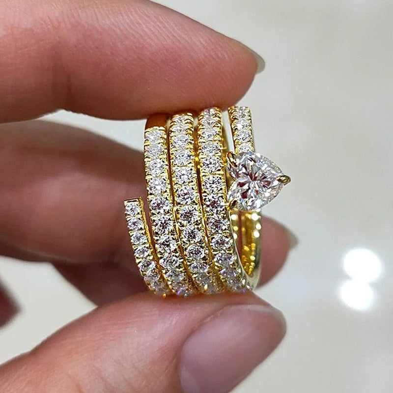 Women's Affordable Luxury Circular Multi-Layer Ring Vera Lux