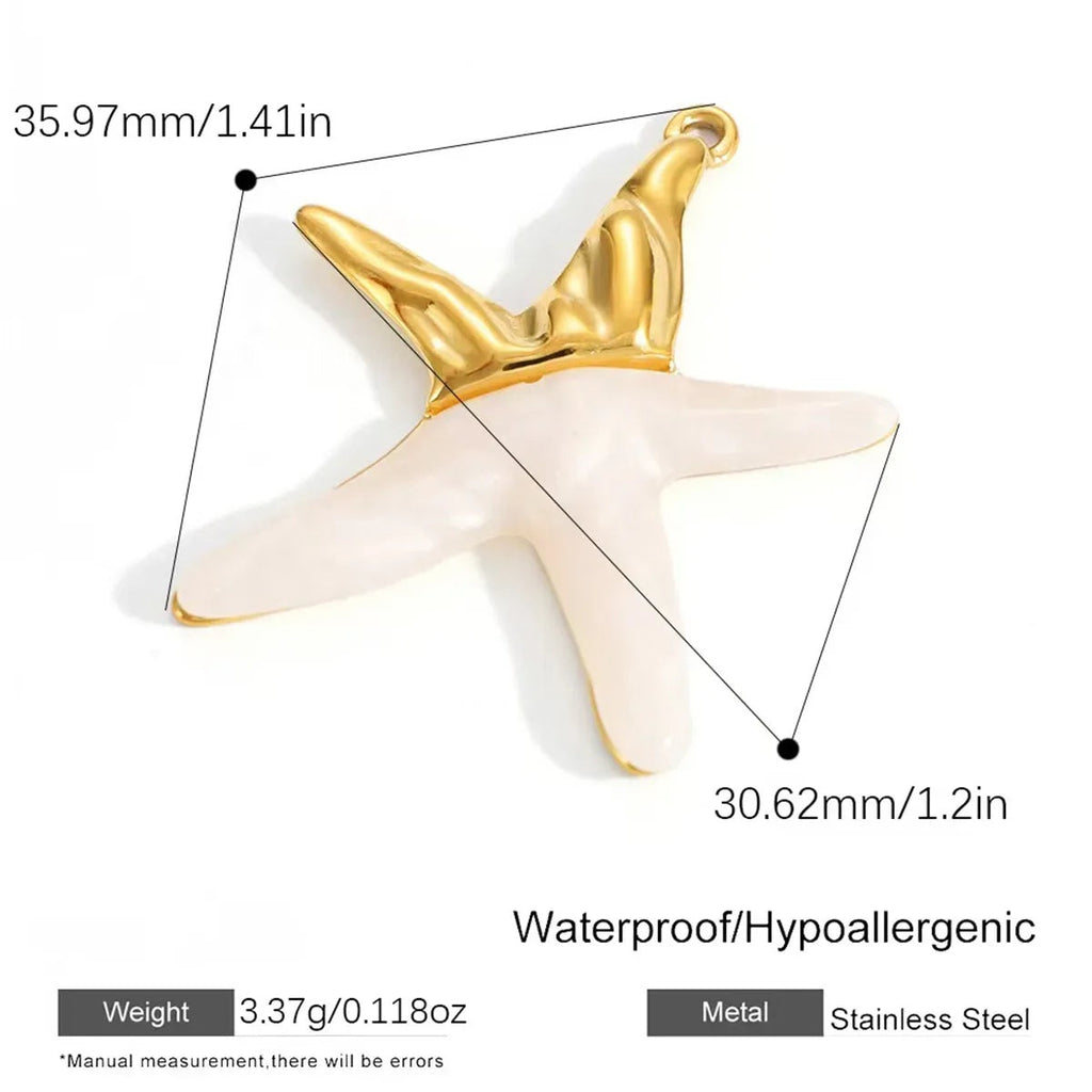 Stainless Steel Ocean-inspired Pendant Necklace Vera Lux