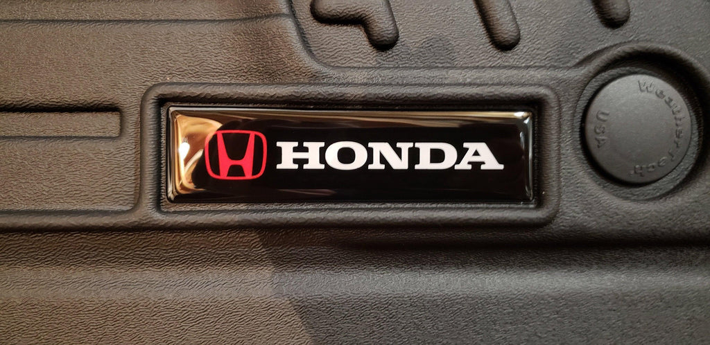 Domed Honda Emblem Inserts for Weathertech Floor Mats (Single) StickerFab