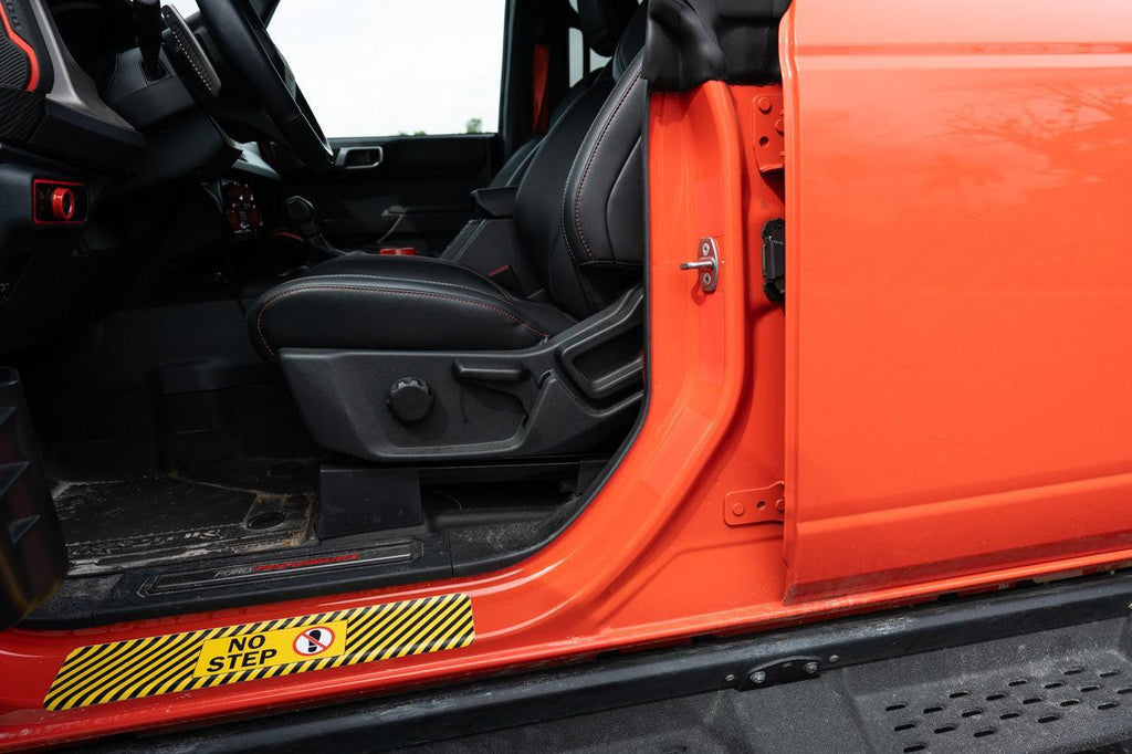 Door Jamb Sticker Cover Up Kit (Printed Series) - 2021-2023 Bronco StickerFab