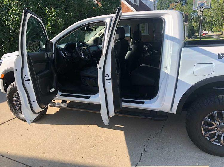 Door Sill Protectors - 2019+ Ford Ranger SuperCrew StickerFab