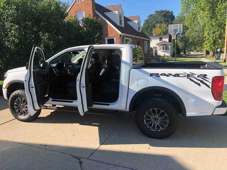 Door Sill Protectors - 2019+ Ford Ranger SuperCrew StickerFab