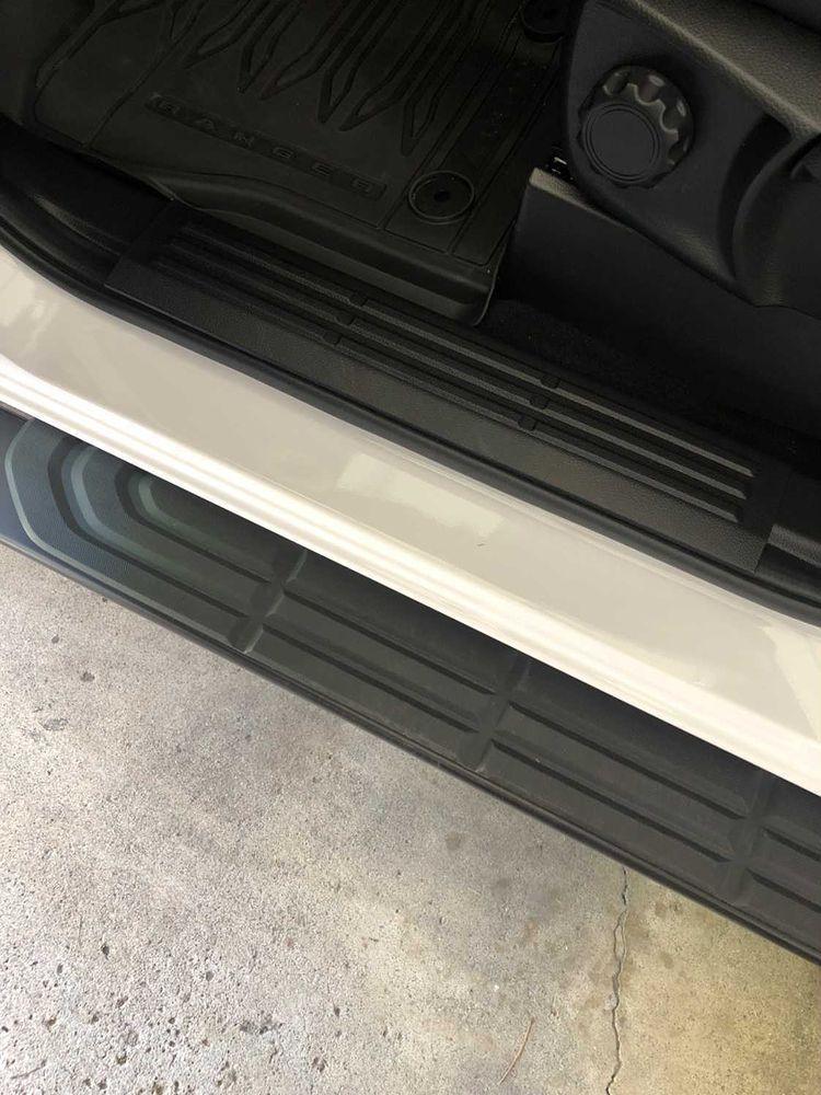 Door Sill Protectors - 2019+ Ford Ranger SuperCrew StickerFab