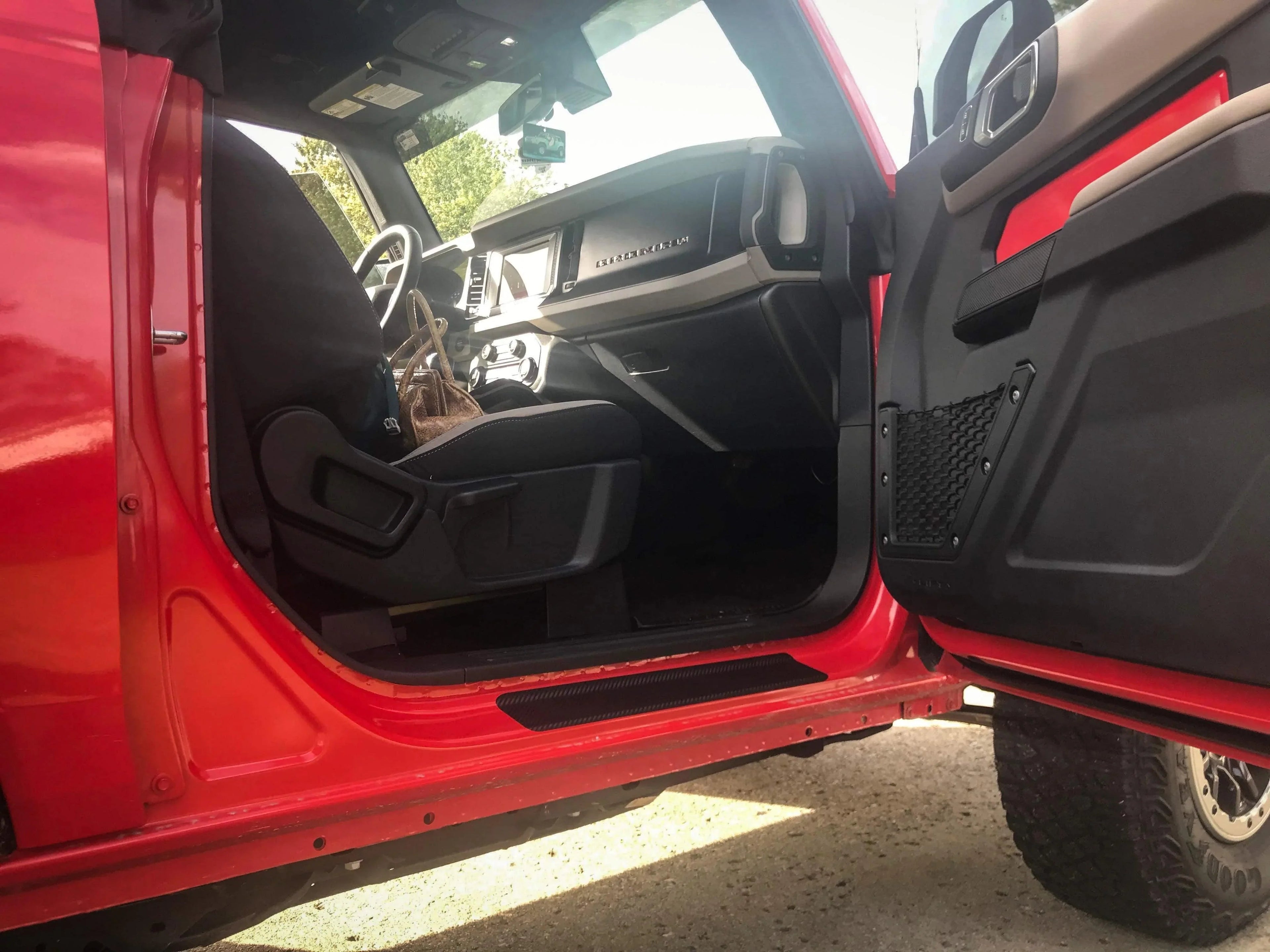 Door Sill Protectors - 2021+ Bronco 2 Door StickerFab