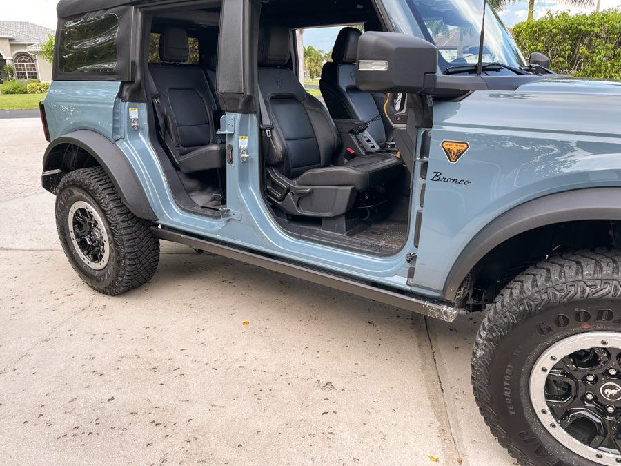 Door Sill Protectors - 2021+ Bronco 4 Door StickerFab