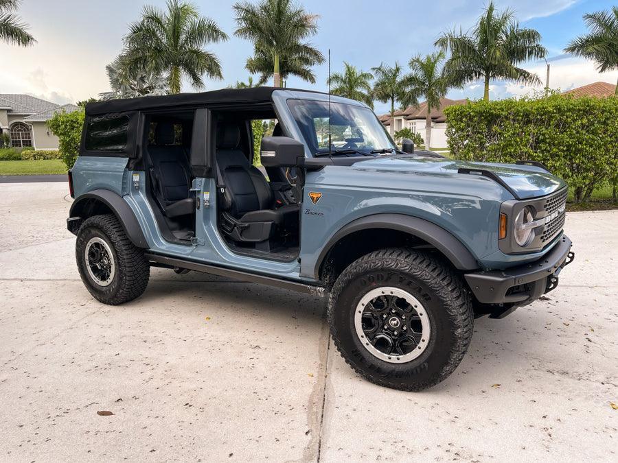 Door Sill Protectors - 2021+ Bronco 4 Door StickerFab