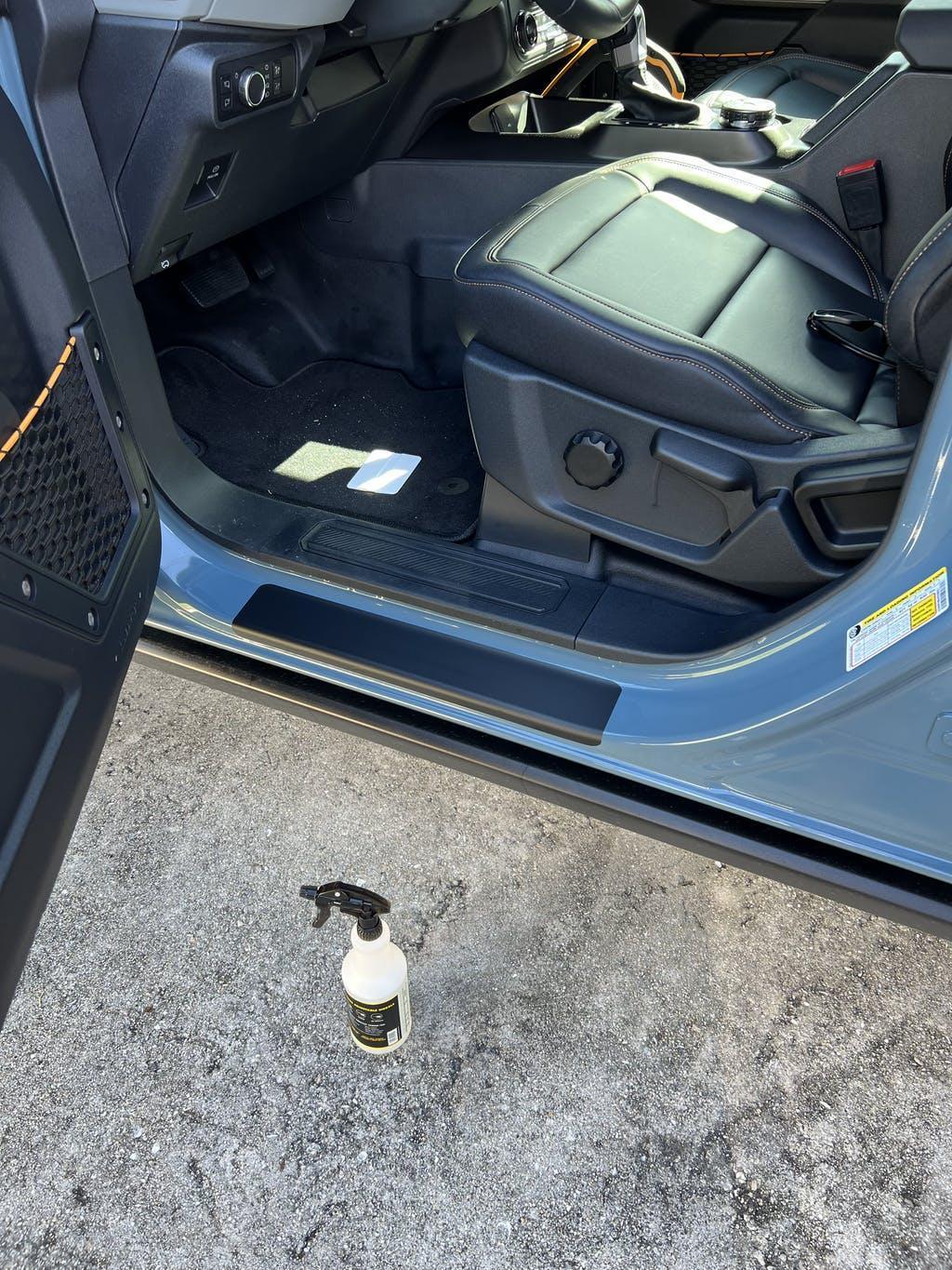 Door Sill Protectors - 2021+ Bronco 4 Door StickerFab