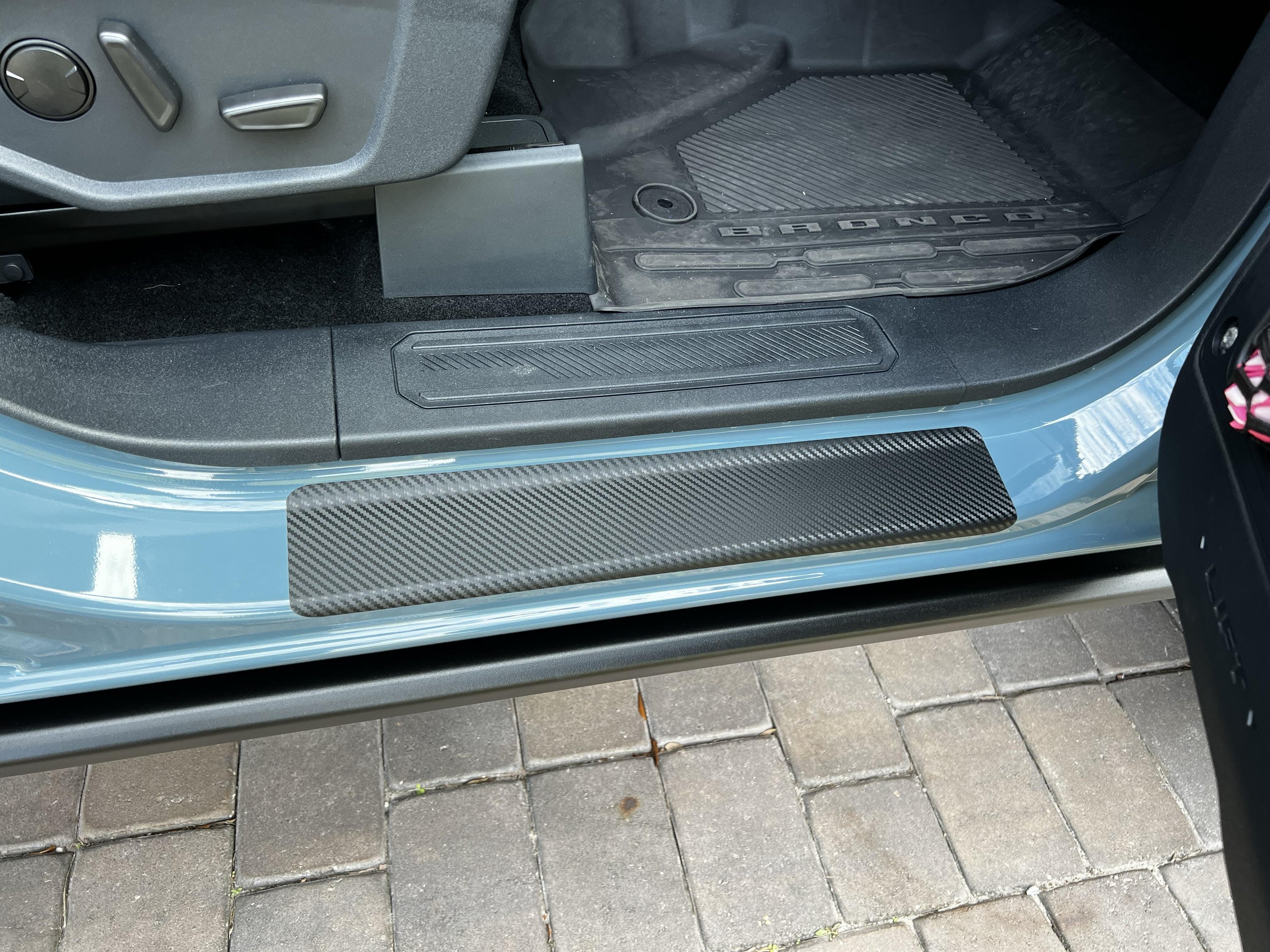 Door Sill Protectors - 2021+ Bronco 4 Door StickerFab