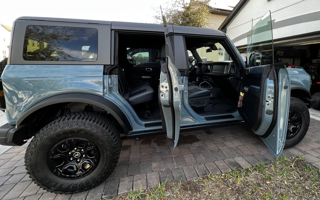 Door Sill Protectors - 2021+ Bronco 4 Door StickerFab