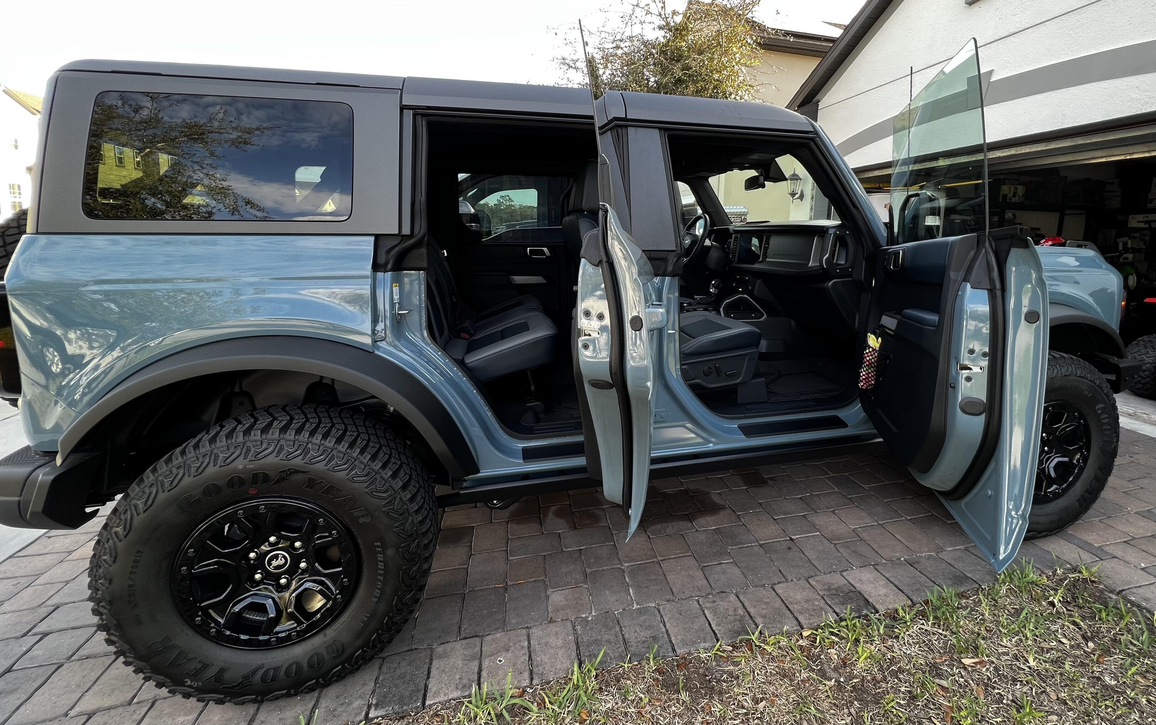 Door Sill Protectors - 2021+ Bronco 4 Door StickerFab