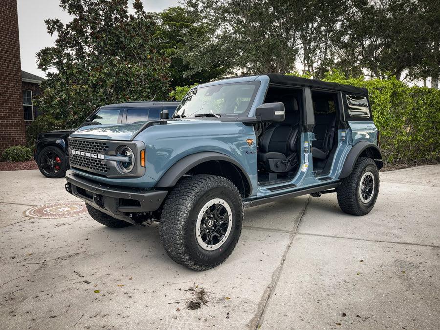 Door Sill Protectors - 2021+ Bronco 4 Door StickerFab