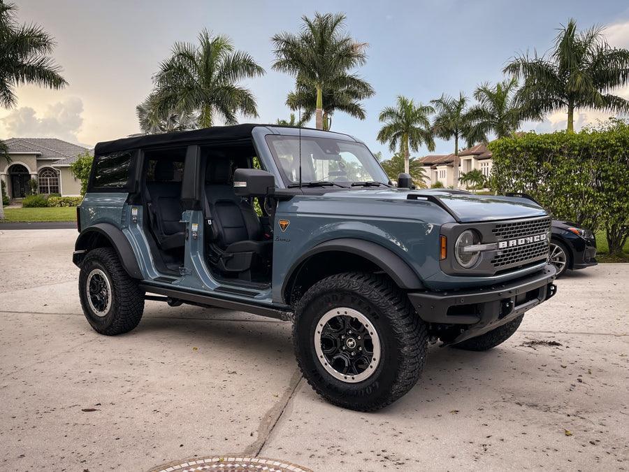 Door Sill Protectors - 2021+ Bronco 4 Door StickerFab