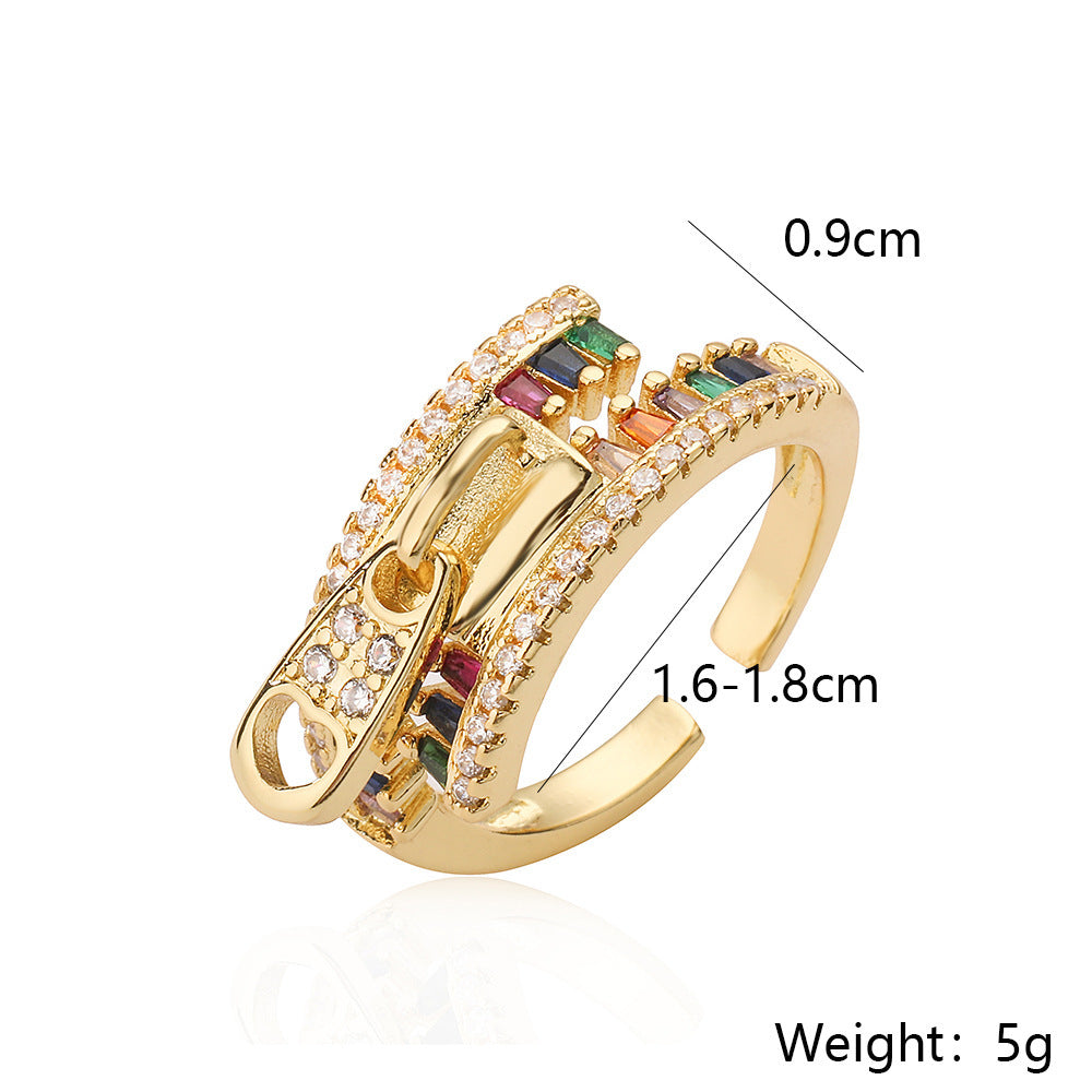 Niche High-end Fashion Zircon Ring Vera Lux
