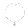 Round necklace with angel pattern design, classic and fashionable Vera Lux