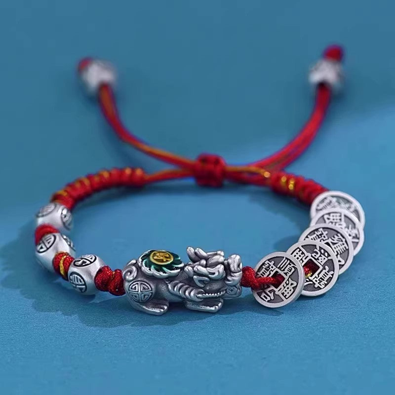 Mens And Womens Copper Coin Pixiu Bracelet Vera Lux
