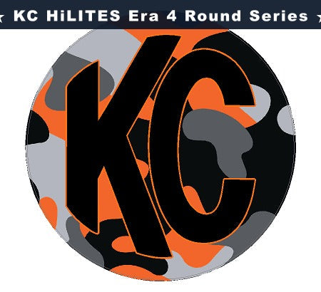 KC HiLITES Era 4 ROUND Series Light Cover Overlays - Universal StickerFab