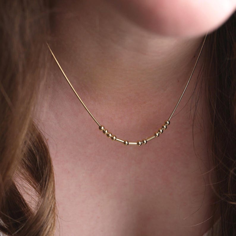 Customized Morse Code Name Necklace Vera Lux