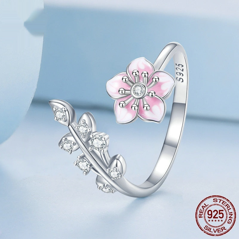 S925 Sterling Silver Open Adjustable Ring Vera Lux