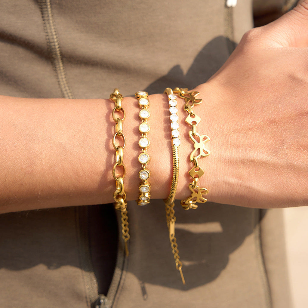Stainless Steel Butterfly Bracelet Collection Vera Lux