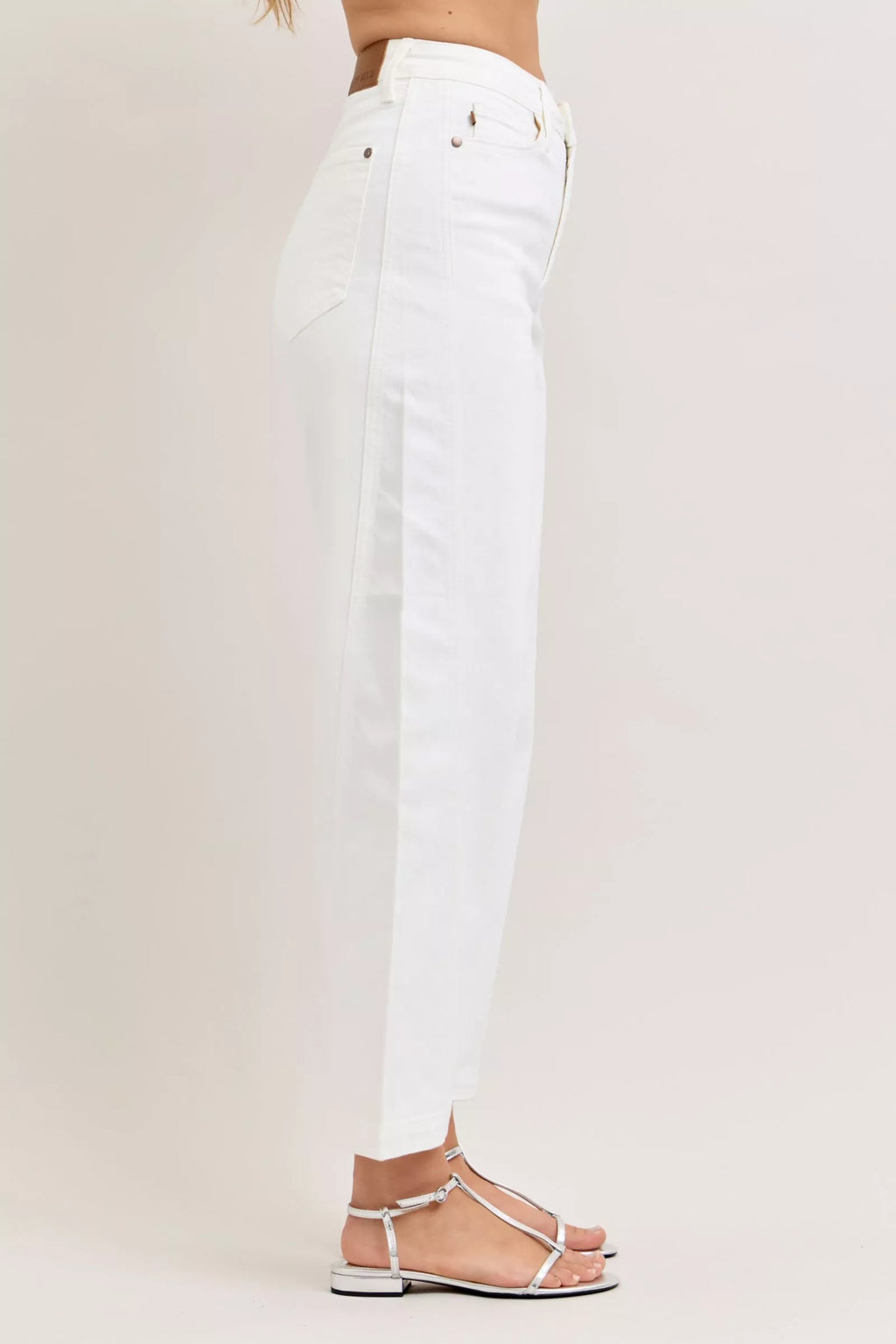 Judy Blue High-Waisted Rigid Magic Panel Barrel Jeans Shopimist