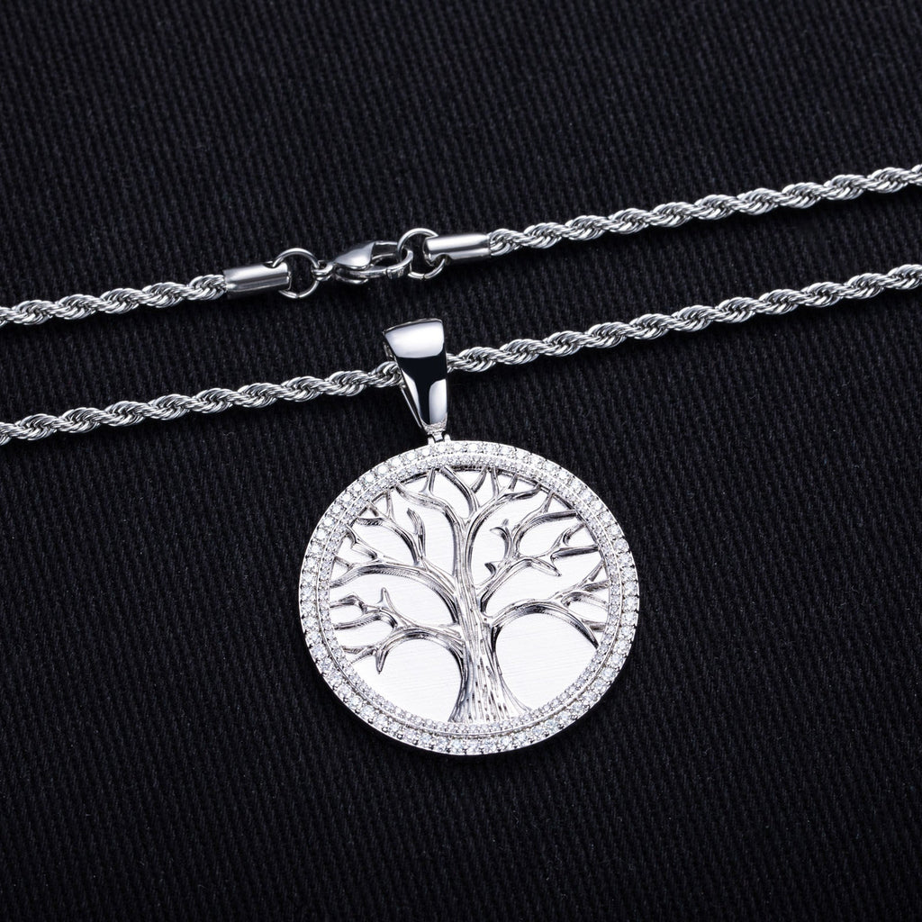 Minimalist Light-Luxury Copper Pendant With Diamonds Christmas Tree Design Vera Lux