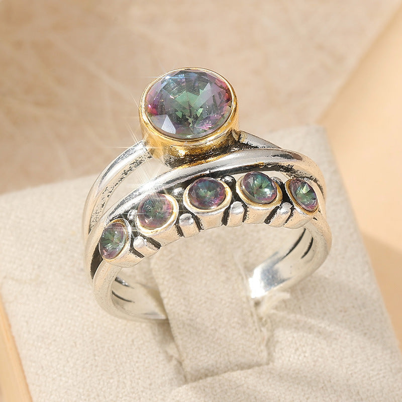 Chen Yue Cross-Border Man-Made Zirconia Ring Vera Lux