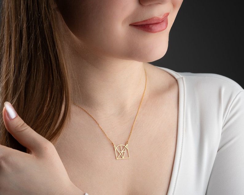Customized Intertwined Initial Name Necklace Vera Lux