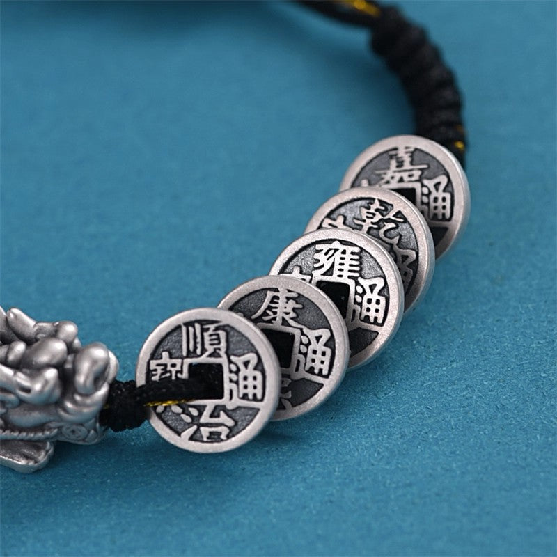 Mens And Womens Copper Coin Pixiu Bracelet Vera Lux