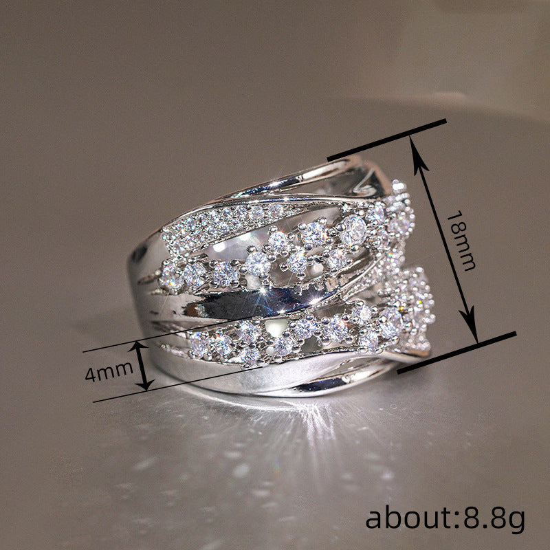 Geometric Design Korean-style Women's Ring Vera Lux
