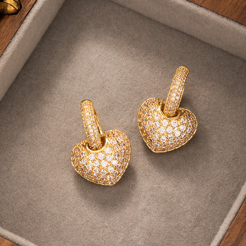 Womens Elegant Zircon Earrings Subtly Luxurious Vera Lux